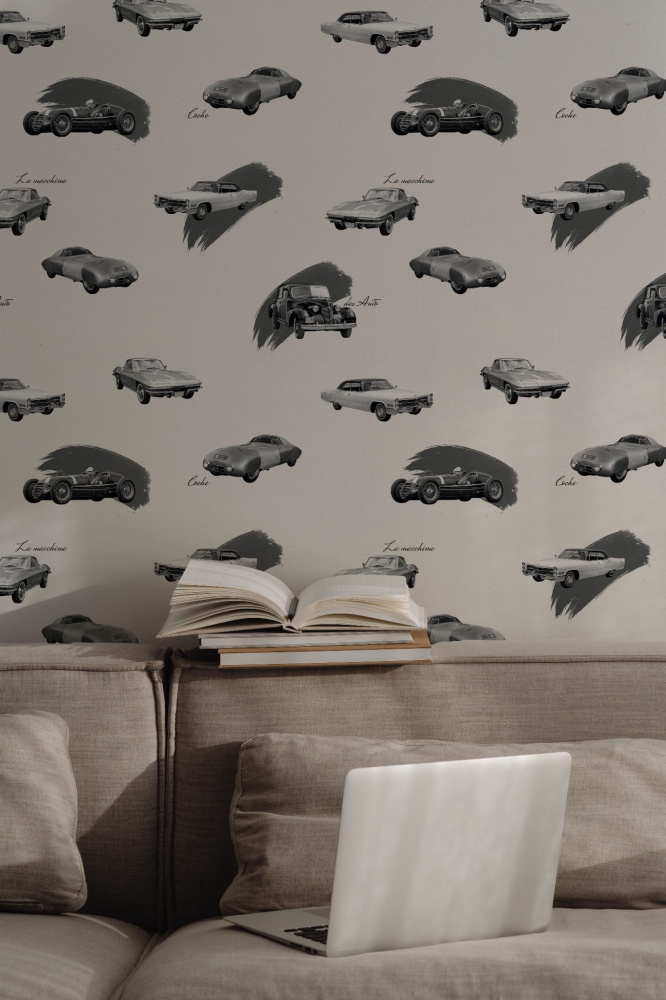 Tapeta Auta Retro szare 3.jpg
