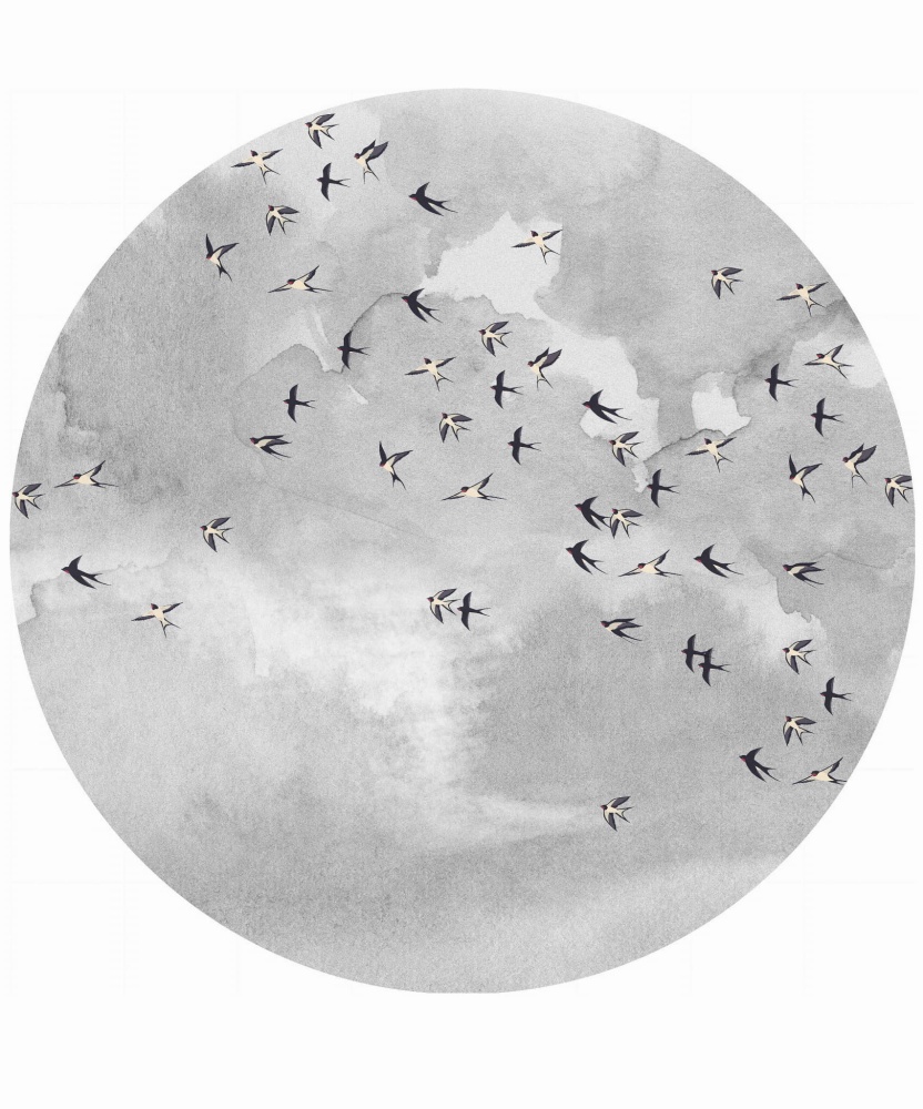 Naklejka Ptaki na szarym niebie.jpg