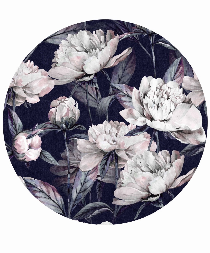 Naklejka Romantyczne pąki granat.jpg