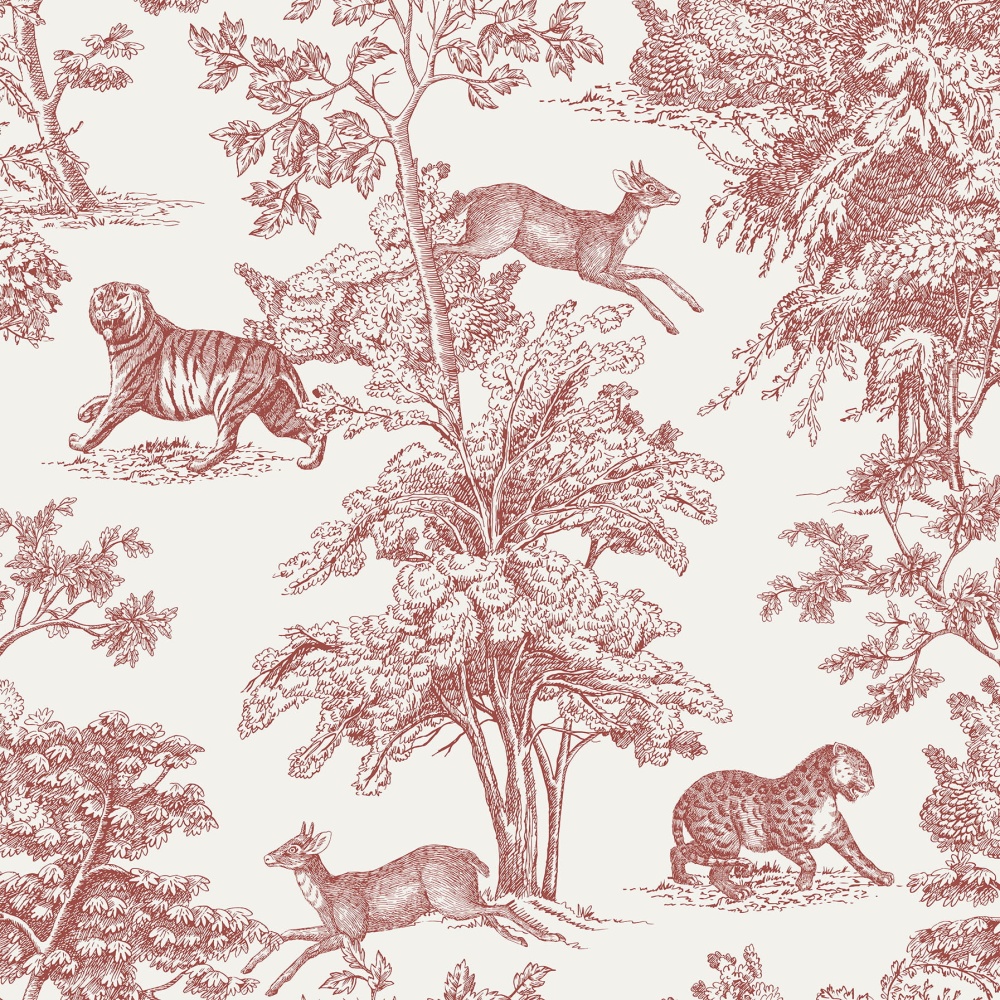 Tapeta tygrys vintage red.jpg