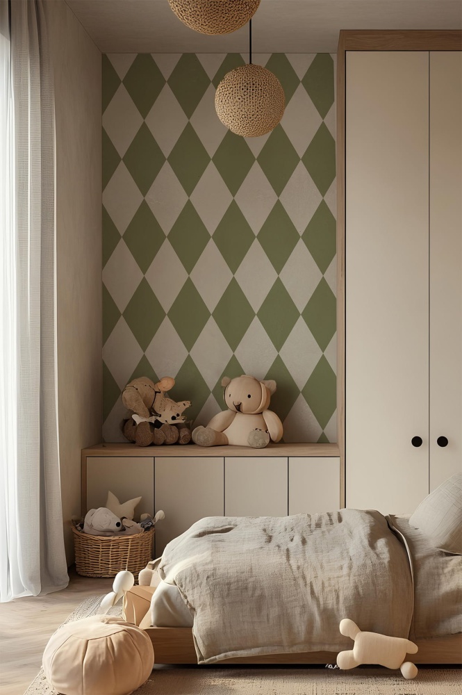 Tapeta Romby zieleń 1.jpg