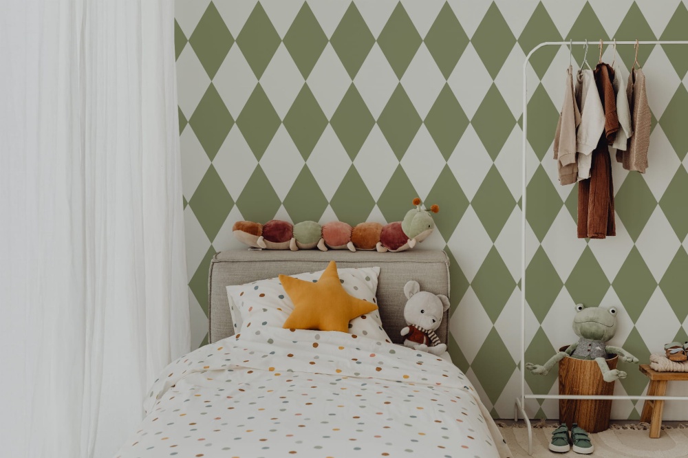 Tapeta Romby zieleń 2.jpg