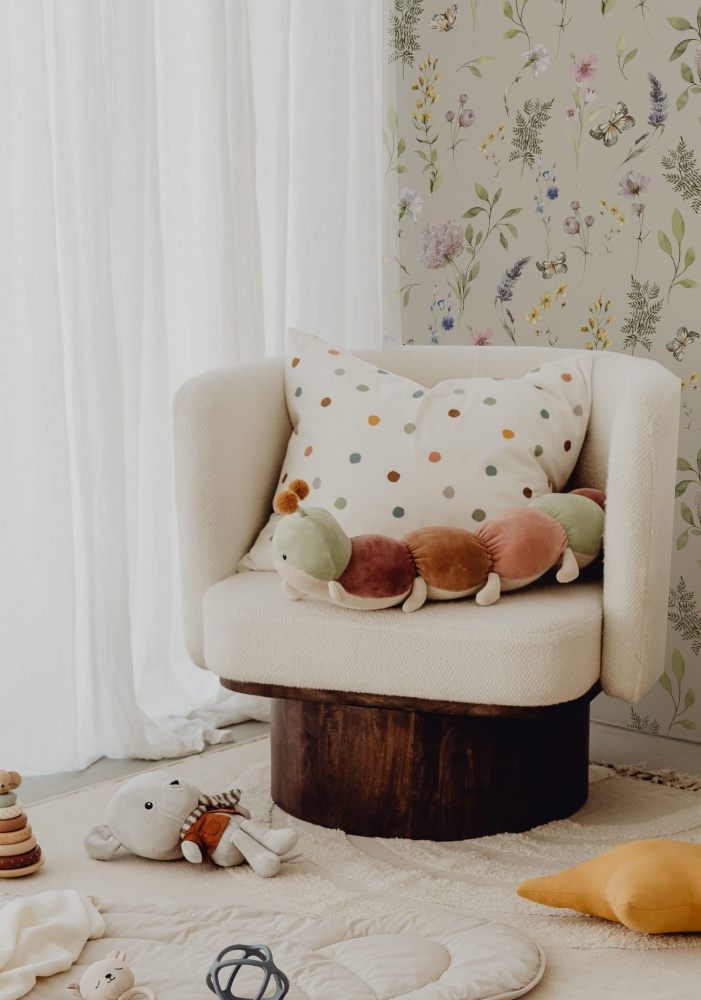 Tapeta Delikatne kwiaty  beż 3.jpg