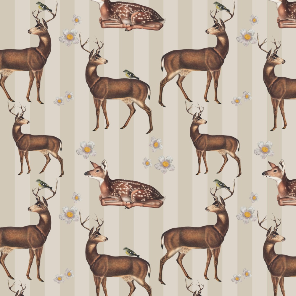 Tapeta Jelenie w kwiatach 0.jpg