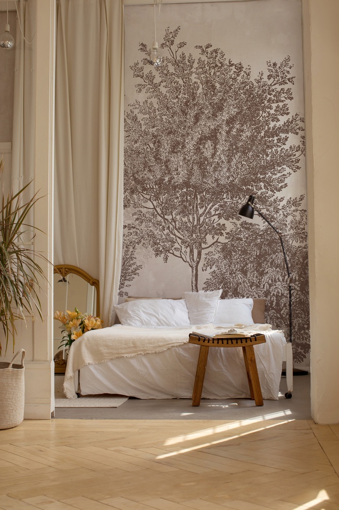 Tapeta Mural Drzewa vintage chocolate 1.jpg