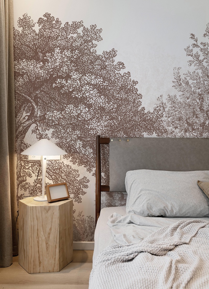 Tapeta Mural Drzewa vintage chocolate 3.jpg