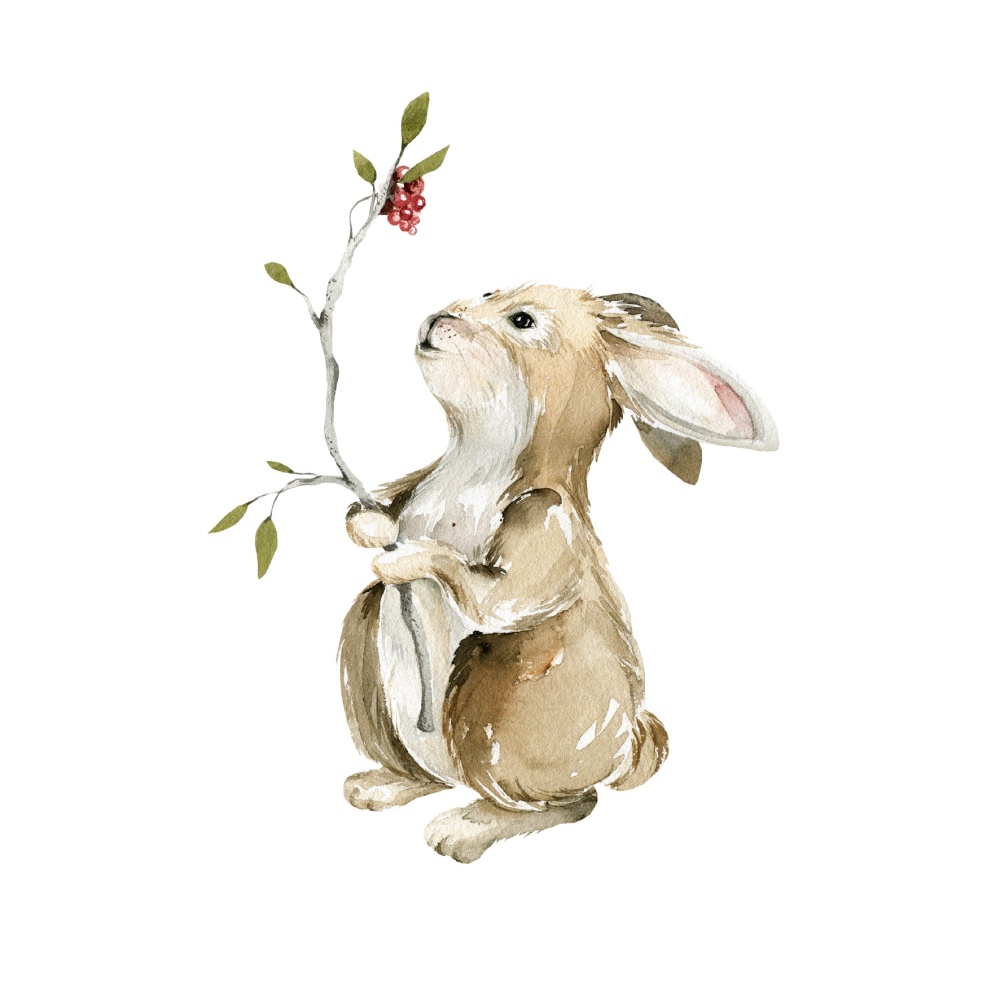 Naklejka Króliczek z kwiatkiem 0.jpg