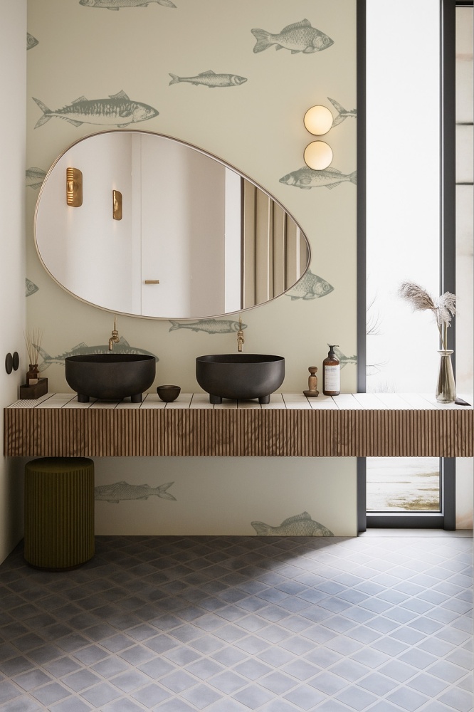 Tapeta Szkicowe rybki green 1.jpg