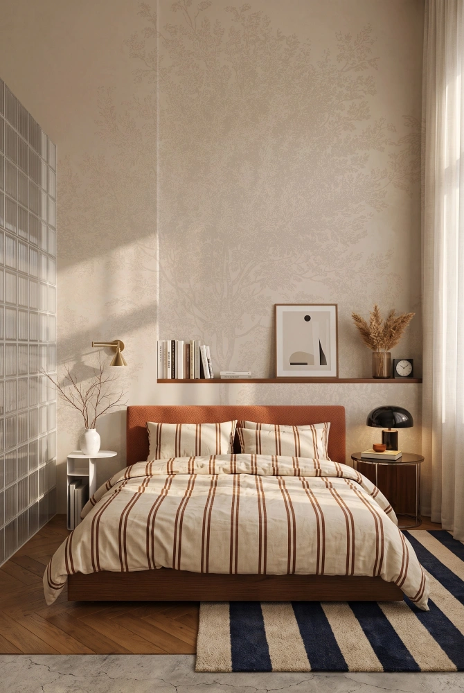 Tapeta Mural Drzewa vintage beż light 1.jpg