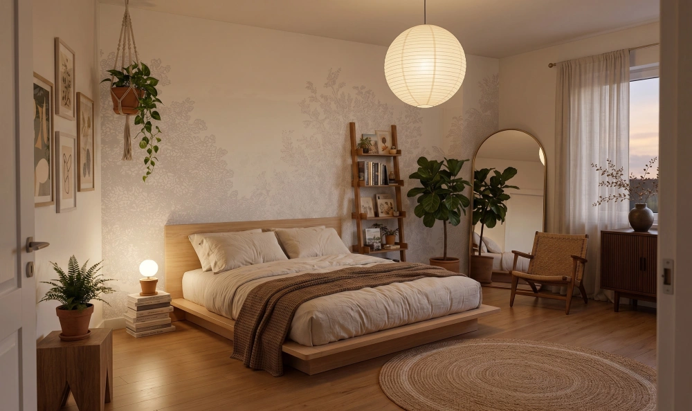 Tapeta Mural Drzewa vintage beż light 2.jpg