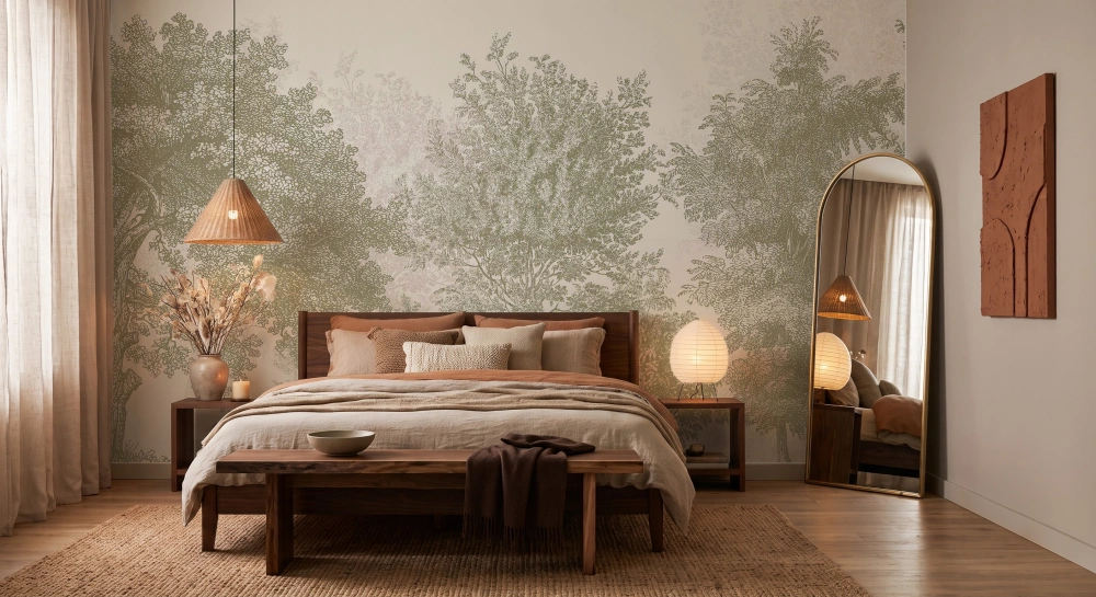 Tapeta Mural Drzewa vintage oliwka 3.jpg