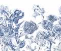 Tapeta Mural Holenderski bukiet blue tekstura.jpg