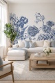 Tapeta Mural Holenderski bukiet blue2.jpg