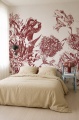 Tapeta Mural Holenderski bukiet bordo3.jpg