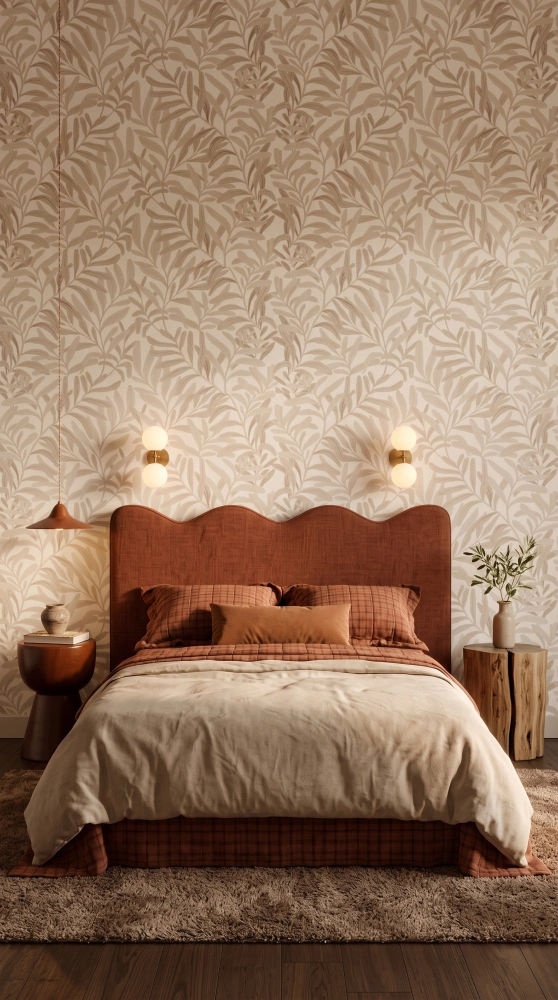 Tapeta Szum drzew beż 1.jpg