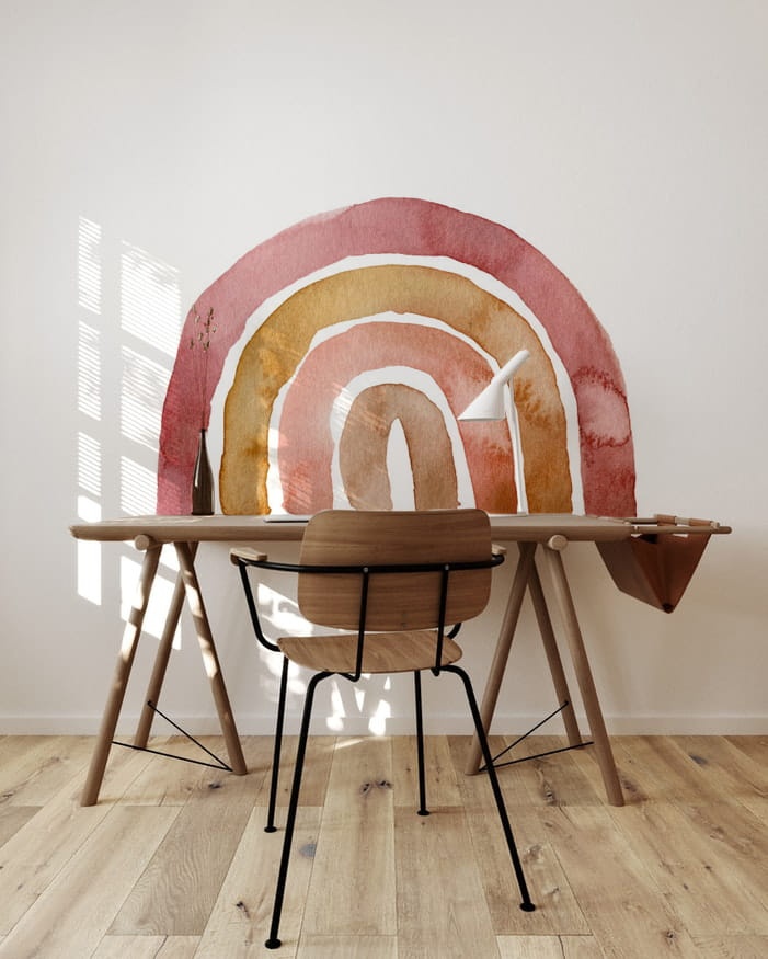 Naklejka Watercolor Rainbow Orange