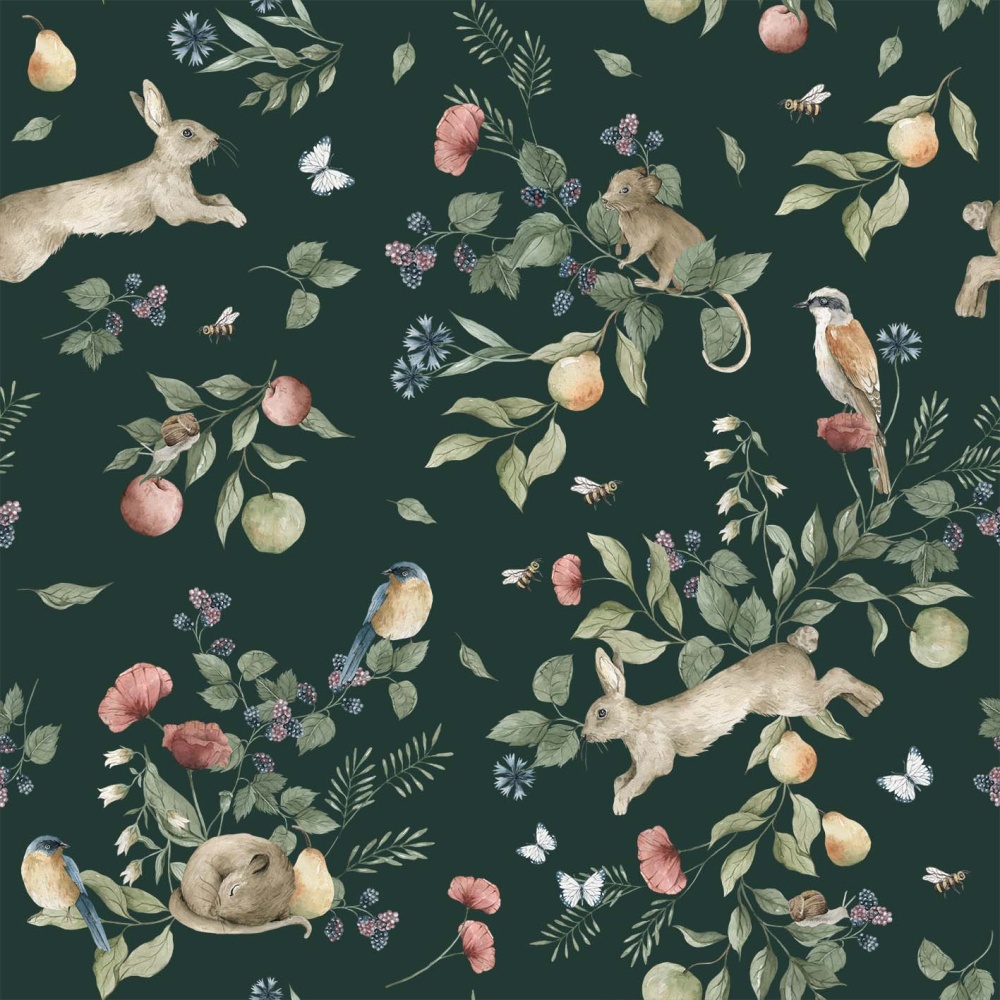 Tapeta-owocowy-sad-zielen-1