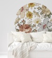 Naklejka Vintage Flowers Circle