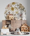 Naklejka Vintage Flowers Circle