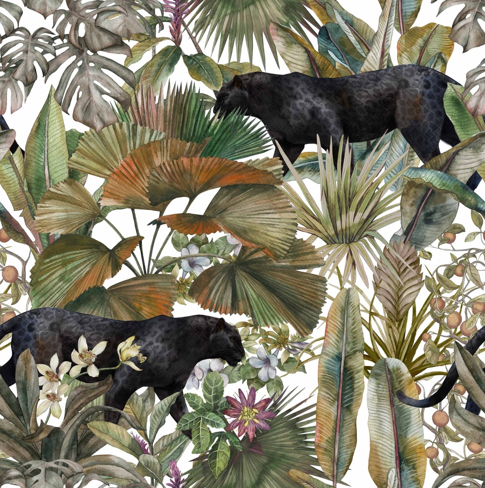 Tapeta-Czarny-Leopard