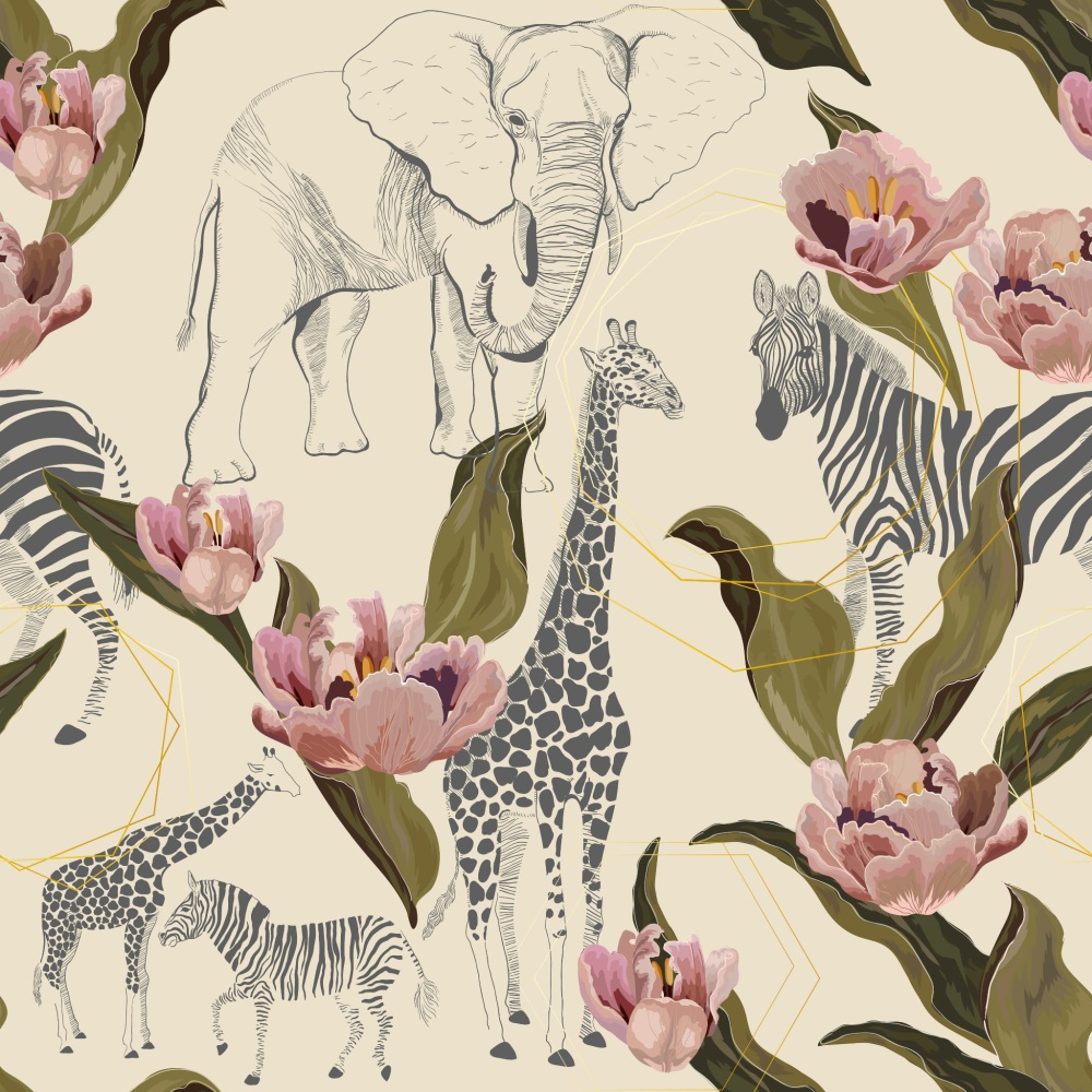 Tapeta-Kwieciste-safari-1