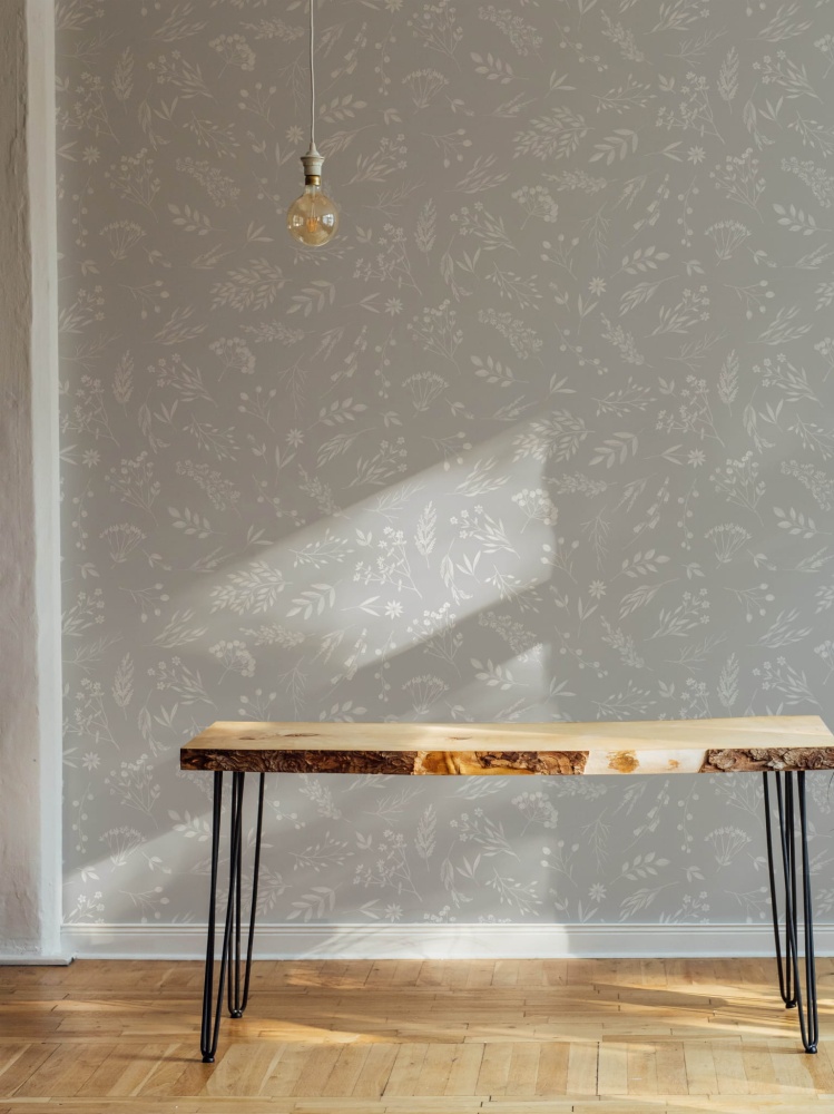 Tapeta- Szare-polne-kwiaty-4